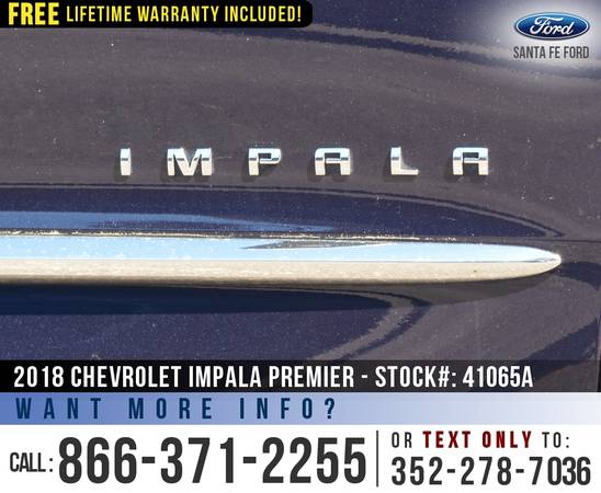 2018 Chevrolet Impala Premier Remote Start - SiriusXM - cars for sale in Alachua, FL – photo 9