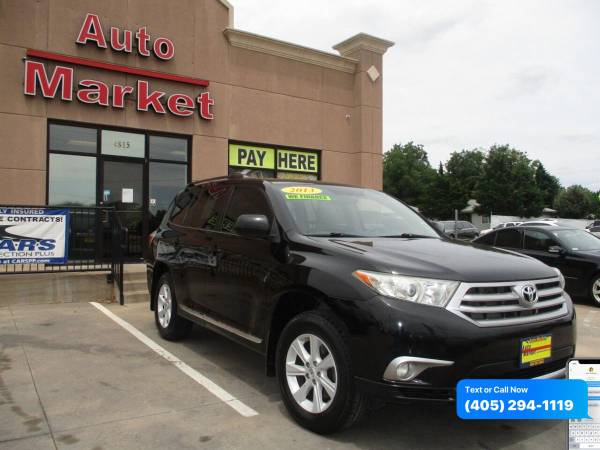 2013 Toyota Highlander Plus 4dr SUV $0 Down WAC/ Your Trade - cars &... for sale in Oklahoma City, OK – photo 3