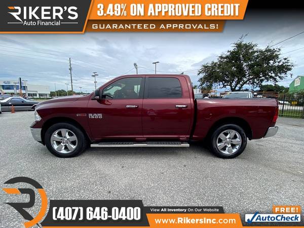 $378/mo - 2016 Ram 1500 Big Horn Crew Cab - 100 Approved! - cars &... for sale in Kissimmee, FL – photo 3
