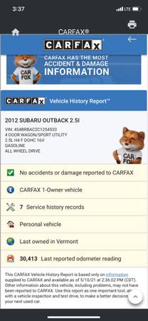 2012 Subaru Outback Premium Wagon for sale in Colchester, VT – photo 11
