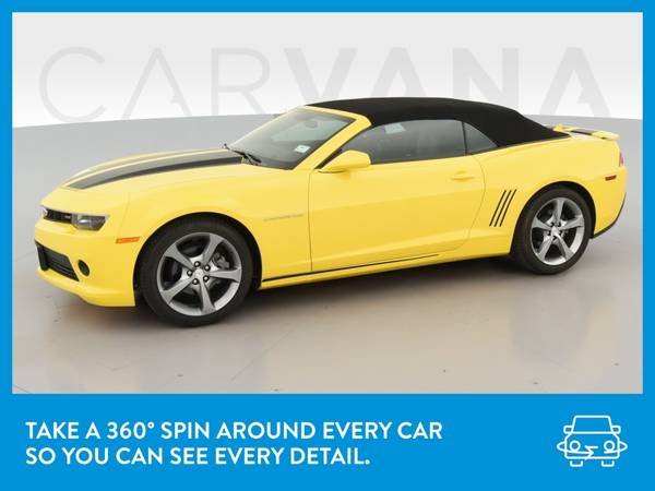 2014 Chevy Chevrolet Camaro LT Convertible 2D Convertible Yellow for sale in NEWARK, NY – photo 3