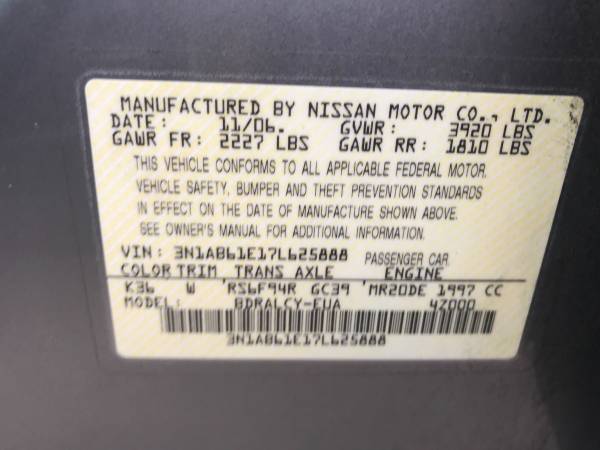 Nissan Sentra “Miles 115k” 5-Speed Manual Transmission for sale in El Cajon, CA – photo 13