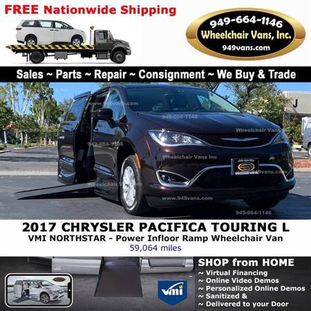2017 Chrysler Pacifica Touring Plus Wheelchair Van VMI Northstar - -... for sale in Laguna Hills, CA – photo 2