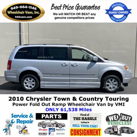 2010 Chrysler Town and Country Power Ramp Side Loading Wheelchair Van for sale in Laguna Hills, CA – photo 6