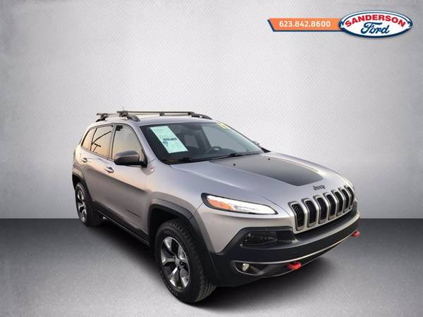 2017 Jeep Cherokee Trailhawk L Plus 4WD Silver - - by for sale in Glendale, AZ – photo 2