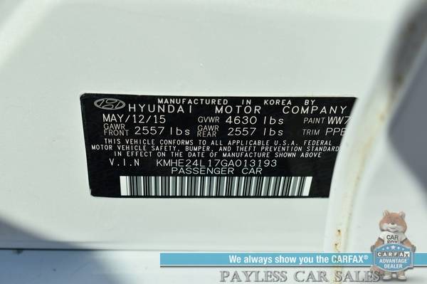 2016 Hyundai Sonata Hybrid SE/Automatic/Power Locks & Windows for sale in Anchorage, AK – photo 21