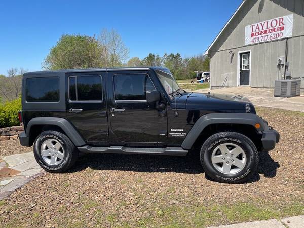 2013 Jeep Wrangler Unlimited Sport 4x4 4dr SUV suv BLACK - cars & for sale in Springdale, AR – photo 4