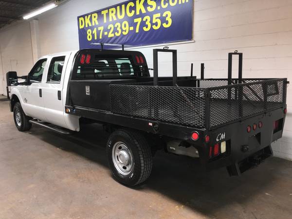 2012 Ford F-350 Crew Cab SRW 4x4 Diesel Contractor Service Flatbed for sale in Arlington, TX – photo 6