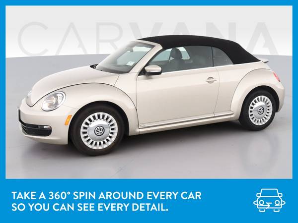 2013 VW Volkswagen Beetle 2 5L Convertible 2D Convertible Beige for sale in Chatham, IL – photo 3