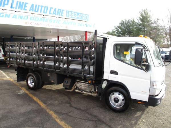 2014 Mitsubishi Fuso FE 16 FOOT FLAT BED, RACK BODY for sale in south amboy, WV – photo 2