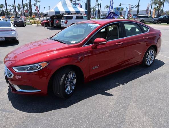 2018 Ford Fusion Energi SE sedan RUBY RED - - by for sale in Oxnard, CA – photo 3