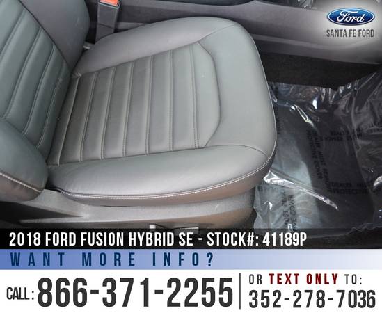 18 Ford Fusion Hybrid SE Leather Seats, Touchscreen - SiriusXM for sale in Alachua, FL – photo 21