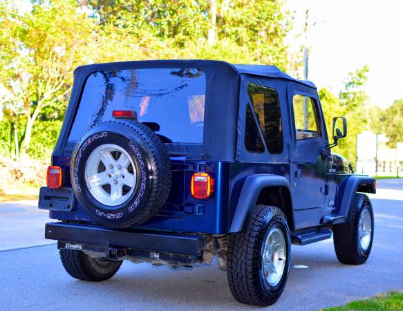 2004 JEEP WRANGLER SPORT, 4.0L 6 CYL. 5 SPEED, NEW TOP, NEW TIRES for sale in Wilmington, NC – photo 4