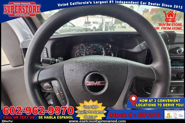 2018 GMC SAVANA 2500 WORK VAN-EZ FINANCING-LOW DOWN! - cars & trucks... for sale in EL CAJON, AZ – photo 12