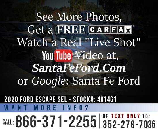 2020 Ford Escape SEL *** SAVE Over $5,000 off MSRP! *** - cars &... for sale in Alachua, AL – photo 23