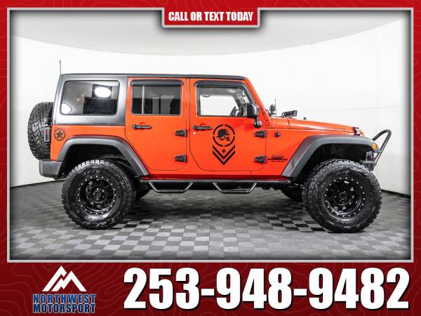 Lifted 2015 Jeep Wrangler Unlimited Rubicon 4x4 for sale in PUYALLUP, WA – photo 3
