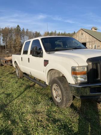 2008 F250 Diesel crew cab 4wd w plow for sale in Greene, NY – photo 11