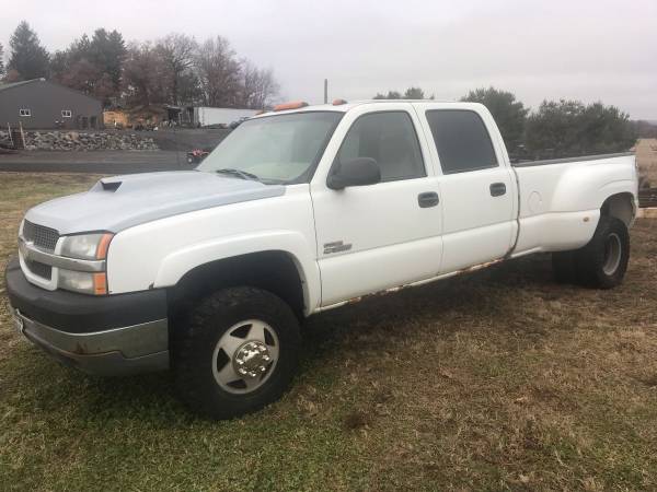 2003 Chevy HD3500 4x4 Dually Duramax Allison - cars & trucks - by... for sale in Dearing, WI – photo 3