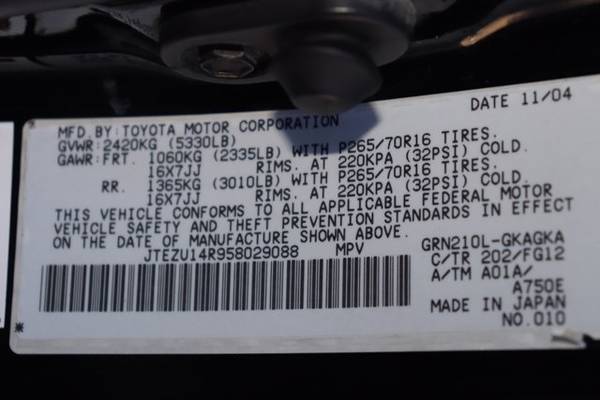 2005 Toyota 4Runner SR5 SKU:58029088 SUV - cars & trucks - by dealer... for sale in Irvine, CA – photo 24