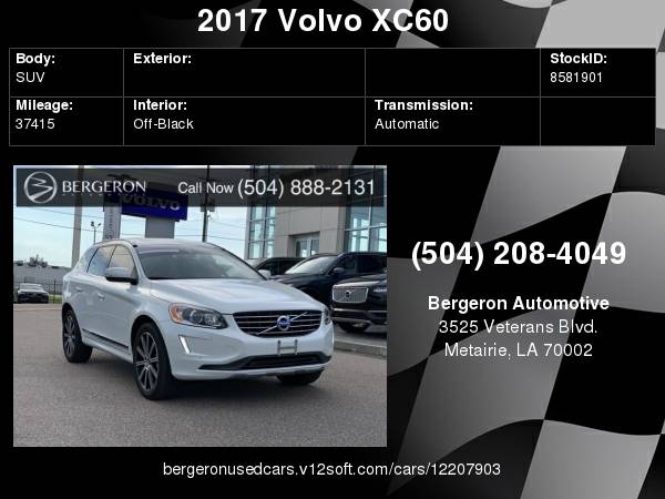 2017 Volvo XC60 T6 Inscription for sale in Metairie, LA