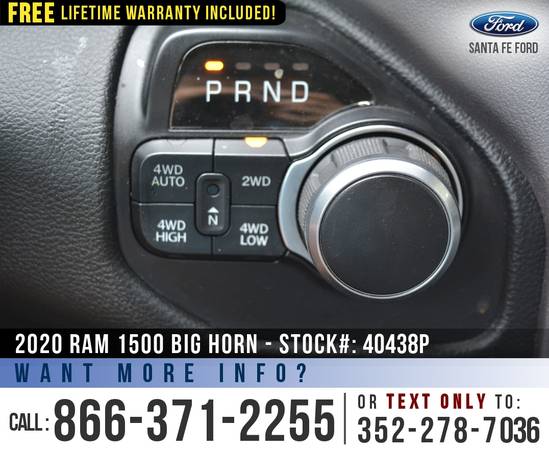 2020 Ram 1500 Big Horn 4WD Homelink, Camera, Cruise Control for sale in Alachua, AL – photo 13