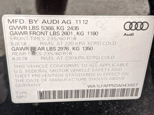 2013 Audi Q5 Premium Plus AWD All Wheel Drive SKU: DA043457 - cars & for sale in Brooksville, FL – photo 15