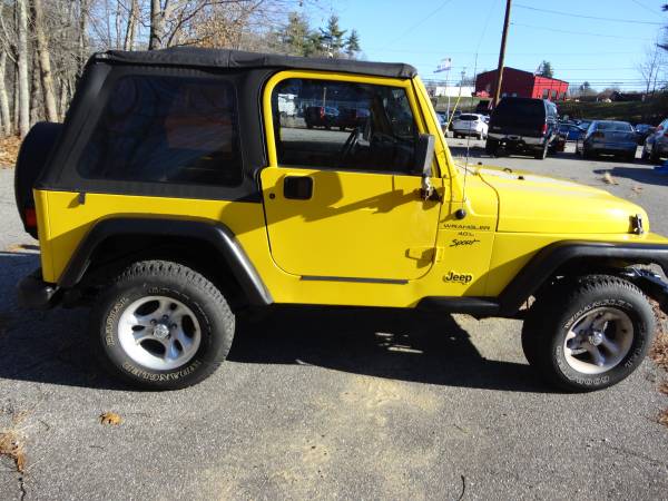 2000 jeep wrangler sport 4x4 - cars & trucks - by dealer - vehicle... for sale in Kingston, NH – photo 3