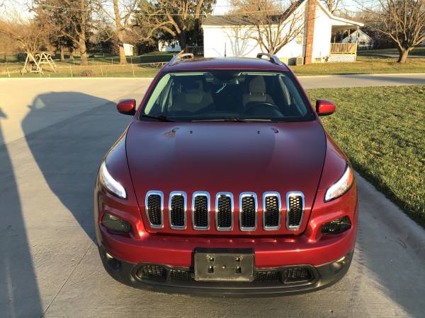 Red 2016 Jeep Cherokee Latitude (70,000 Miles) - cars & trucks - by... for sale in Dallas Center, IA – photo 4