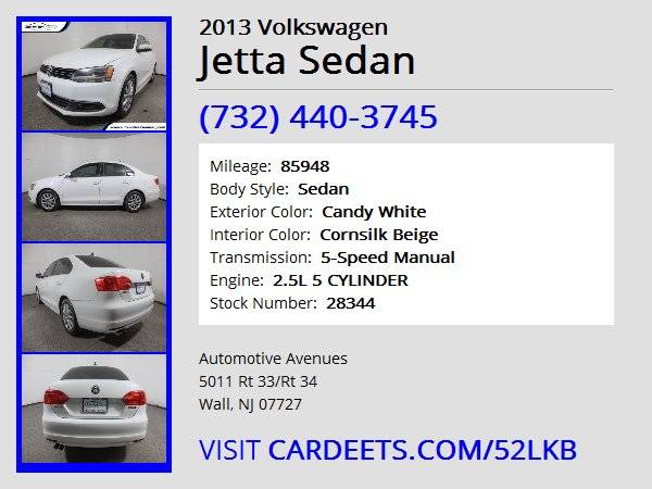 2013 Volkswagen Jetta Sedan, Candy White - - by dealer for sale in Wall, NJ – photo 22