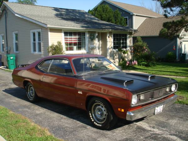 1970 Plymouth Duster-Deep Burnt Orange Metallic, numbers matching for sale in Lombard, IL