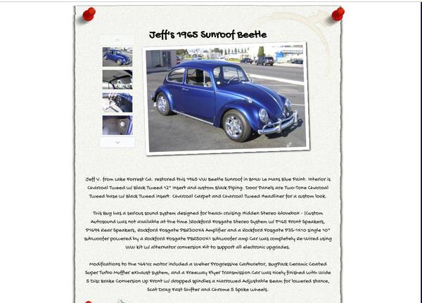 100% RESTORED 65 EURO BUG for sale in San Diego, CA – photo 6