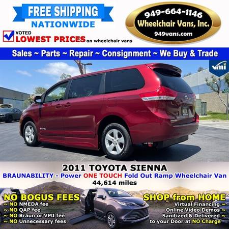 2011 Toyota Sienna LE Wheelchair Van BraunAbility - Power Fold Out for sale in Other, TX – photo 10