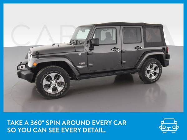 2017 Jeep Wrangler Unlimited Sahara Sport Utility 4D suv Gray for sale in Victoria, TX – photo 3