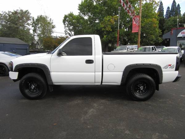2002 GMC Sierra 1500 Reg Cab 4x4 WHITE Lifted Bumpers WOW ! for sale in Milwaukie, OR – photo 10