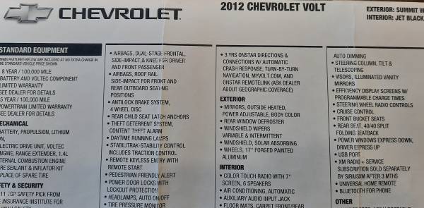 2012 Chevrolet Volt (electric) - cars & trucks - by owner - vehicle... for sale in Ridgeland, MS – photo 15