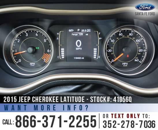 2015 Jeep Cherokee Latitude Cruise - Touchscreen - Remote for sale in Alachua, FL – photo 16