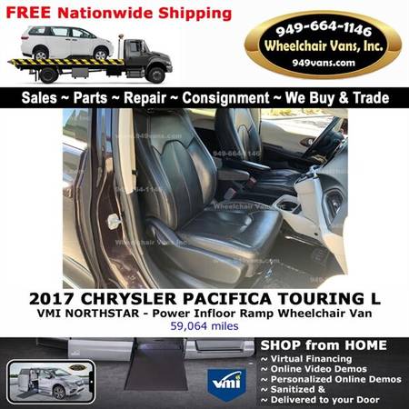 2017 Chrysler Pacifica Touring Plus Wheelchair Van VMI Northstar - -... for sale in Laguna Hills, CA – photo 12