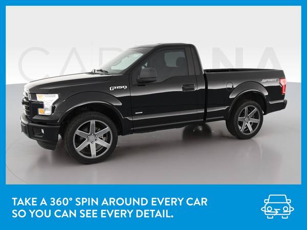 2016 Ford F150 Regular Cab XL Pickup 2D 6 1/2 ft pickup Black for sale in Indianapolis, IN – photo 3