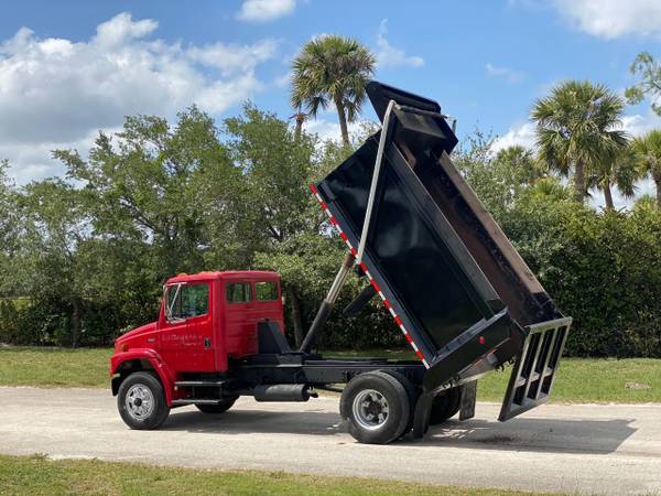 1997 Freightliner FL-80 Dump Truck 5 9 Cummins Red - cars & for sale in West Palm Beach, FL – photo 9