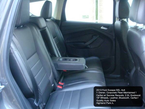 2013 Ford Escape SEL 4WD 4x4 Leather Heated Seats Bluetooth 1 Owner... for sale in Highland Park, IL – photo 7