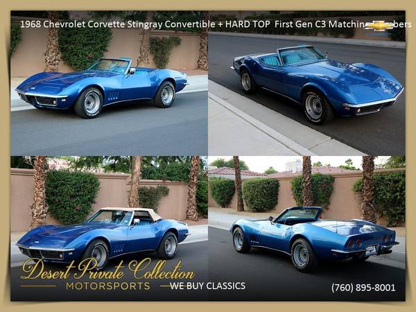 1962 Chevrolet Corvette Restored Convertible + Hard top n Soft top... for sale in Palm Desert, TX – photo 24