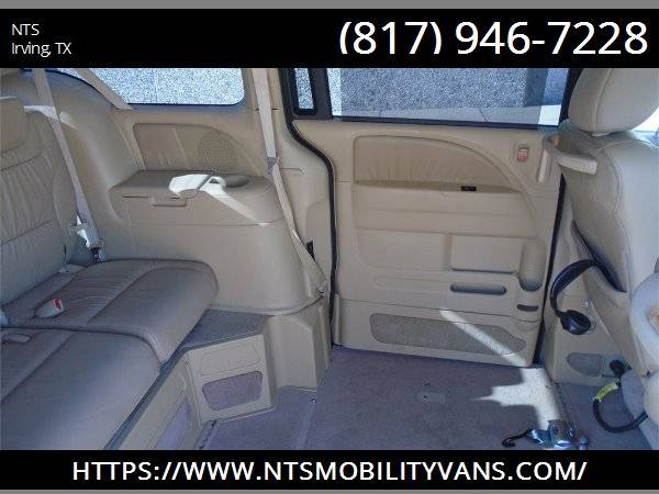 LEATHER 2010 HONDA ODYSSEY MOBILITY HANDICAPPED WHEELCHAIR RAMP VAN for sale in Irving, LA – photo 21