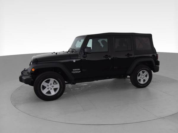 2017 Jeep Wrangler Unlimited Sport SUV 4D suv Black - FINANCE ONLINE... for sale in Chicago, IL – photo 4