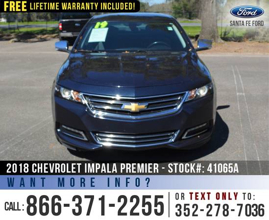 18 Chevrolet Impala Premier Onstar, Remote Start, Camera for sale in Alachua, FL – photo 2
