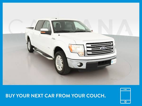 2014 Ford F150 SuperCrew Cab Lariat Pickup 4D 5 1/2 ft pickup White for sale in Yuba City, CA – photo 12