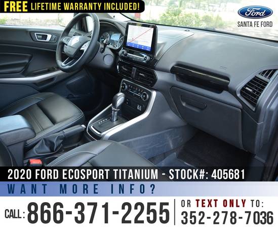 2020 FORD ECOSPORT TITANIUM SAVE Over 8, 000 off MSRP! for sale in Alachua, FL – photo 17