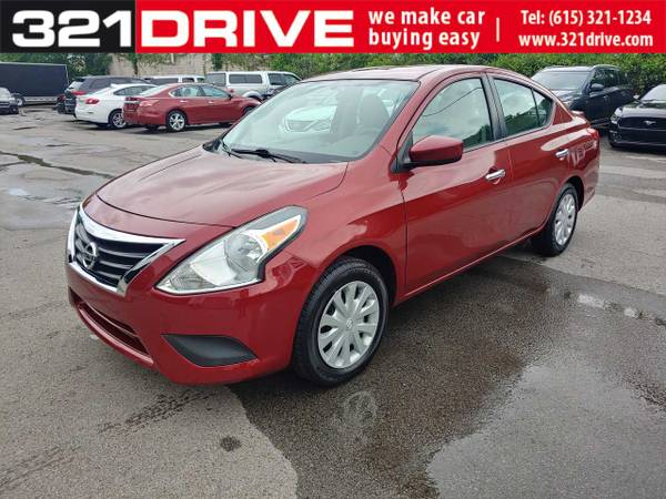 2016 Nissan Versa Red Guaranteed Approval - - by for sale in Nashville, TN