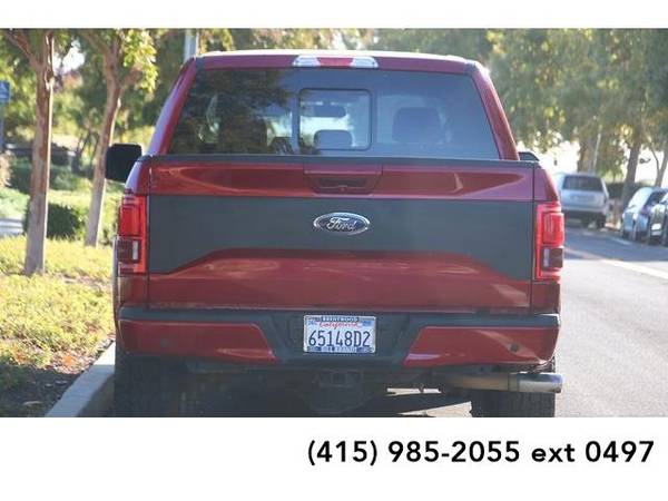 2016 Ford F150 F150 F 150 F-150 truck Lariat 4D SuperCrew (Red) for sale in Brentwood, CA – photo 9