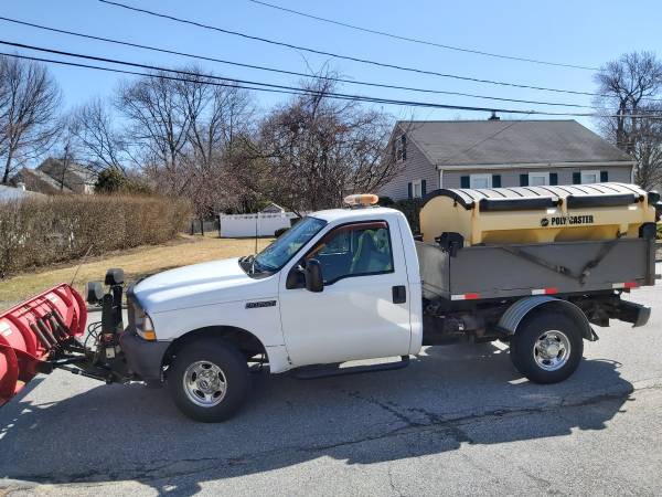 2003 Ford F 250 4 x 4 Dump with Plow & Sander - - by for sale in Woburn, MA – photo 2