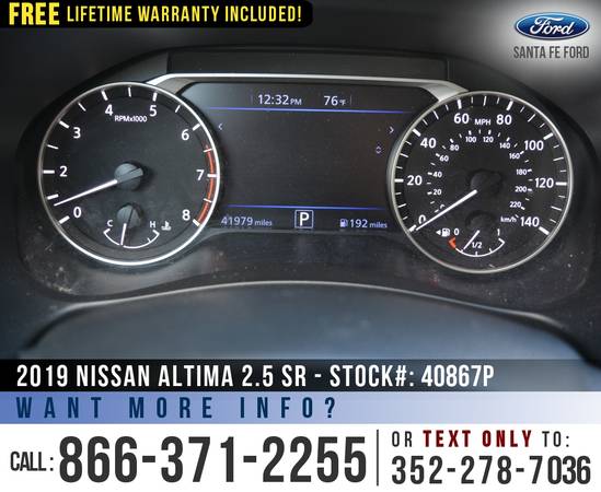 2019 Nissan Altima 2 5 SR Touchscreen - SIRIUS - Cruise for sale in Alachua, FL – photo 16